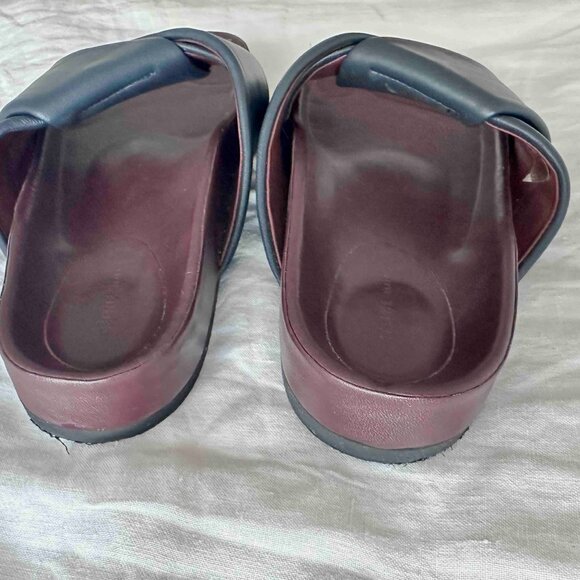 Celine, Twist Sandal, Navy Leather Slides, Size 37, EUC - Picture 7 of 11